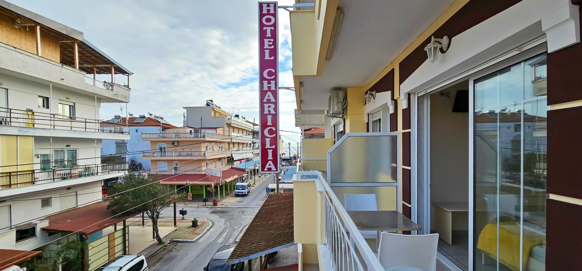 Chariclia Hotel Paralía Exterior foto
